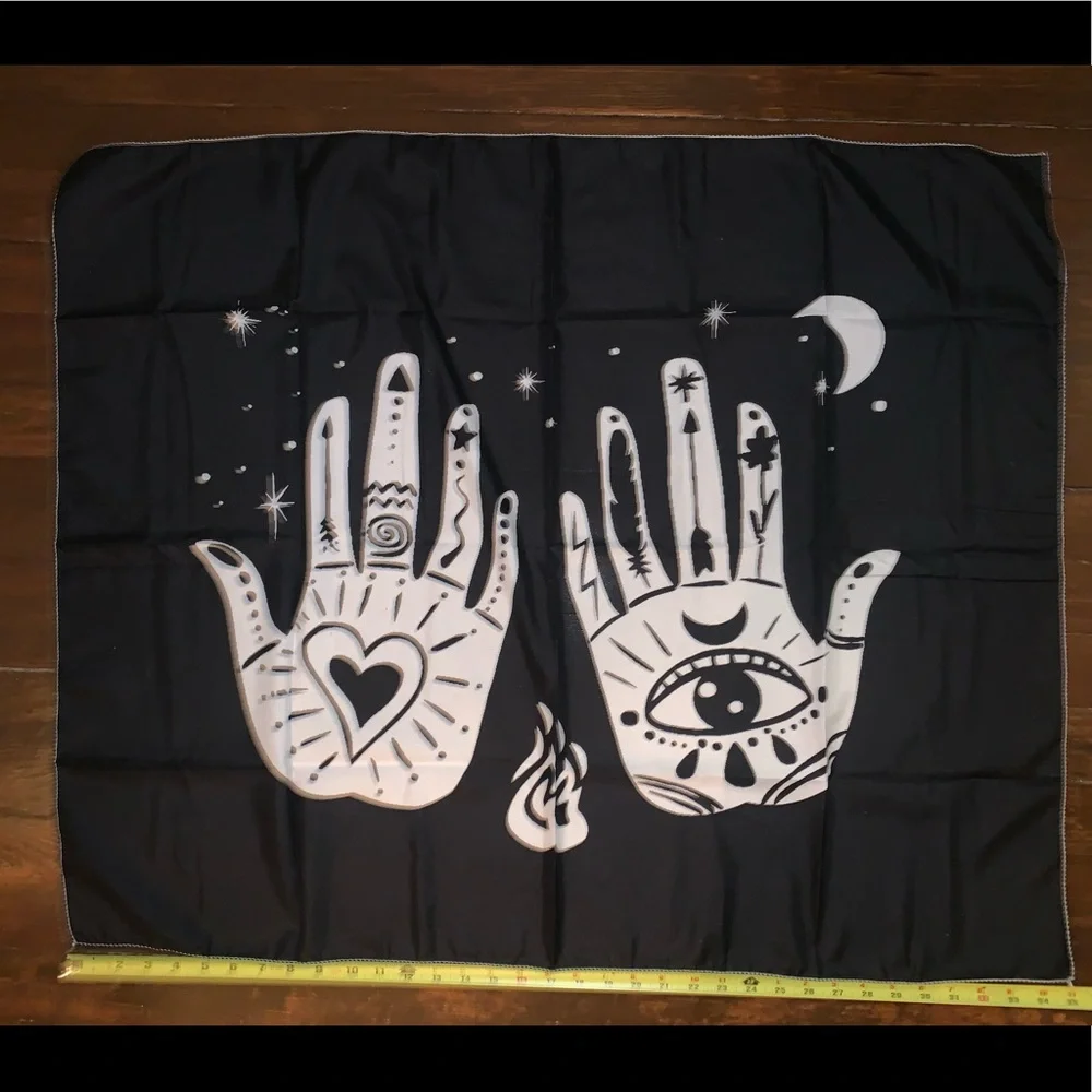 Hands all seeing eye tapestry psychedelic 420 wall decor him her holiday gift fe